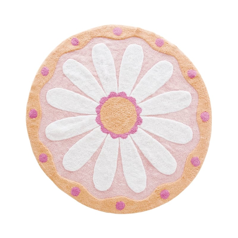 Marni Floral Round Decorative Rug