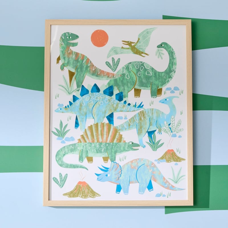 Dinosaur Habitat Wall Art