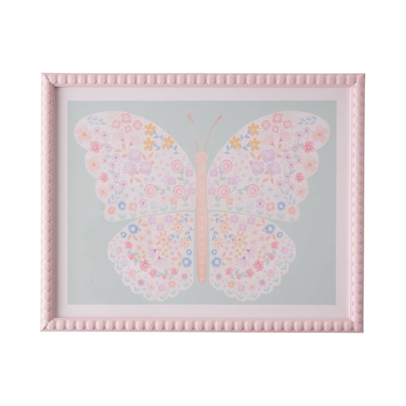 Floral Butterfly Wall Art