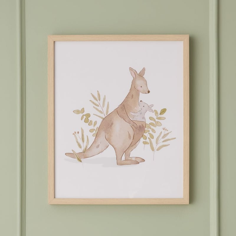 Animals of Oz Kangaroos Nursery Wall Art
