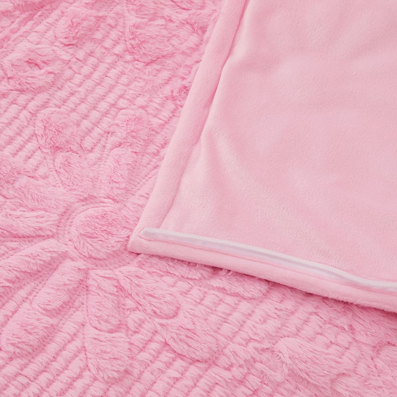 Marni Pink Floral Faux Fur Sleeping Bag