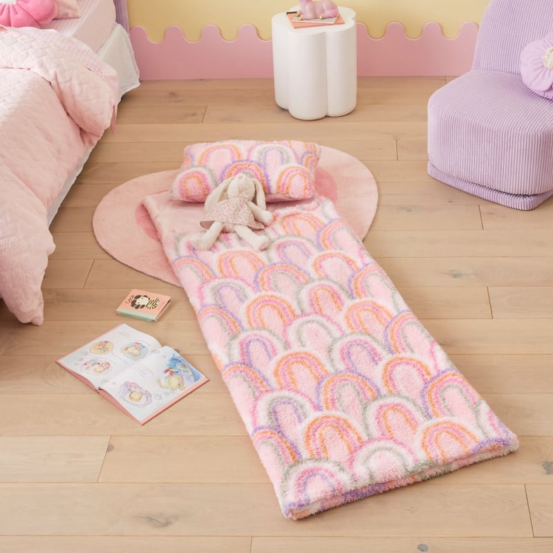 Sammy Rosie Rainbow Sherpa Sleeping Bag