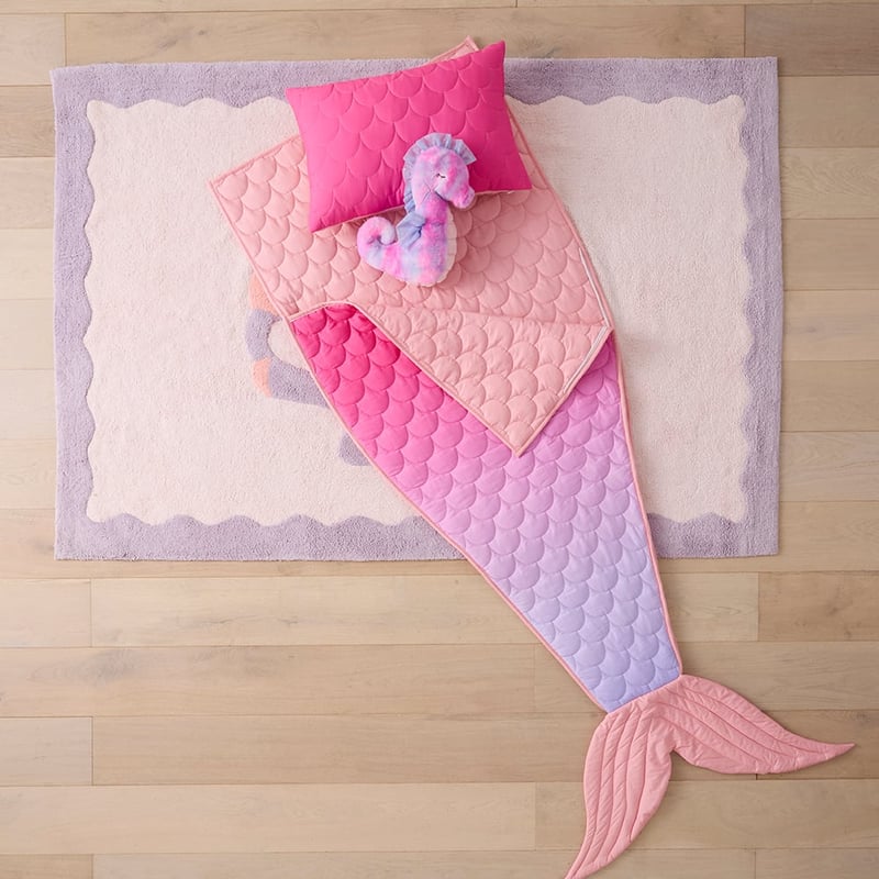 Ombre Mermaid Tail Shaped Sleeping Bag