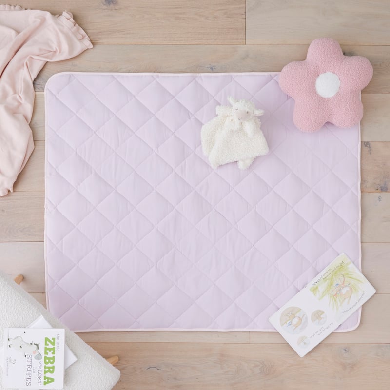 Stonewashed Pink Lavender Baby Play Mat