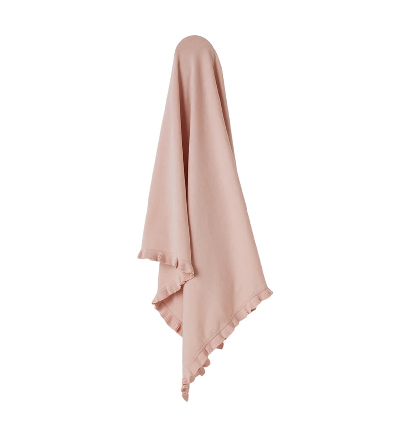 Harmony Nude Pink Frill Baby Blanket
