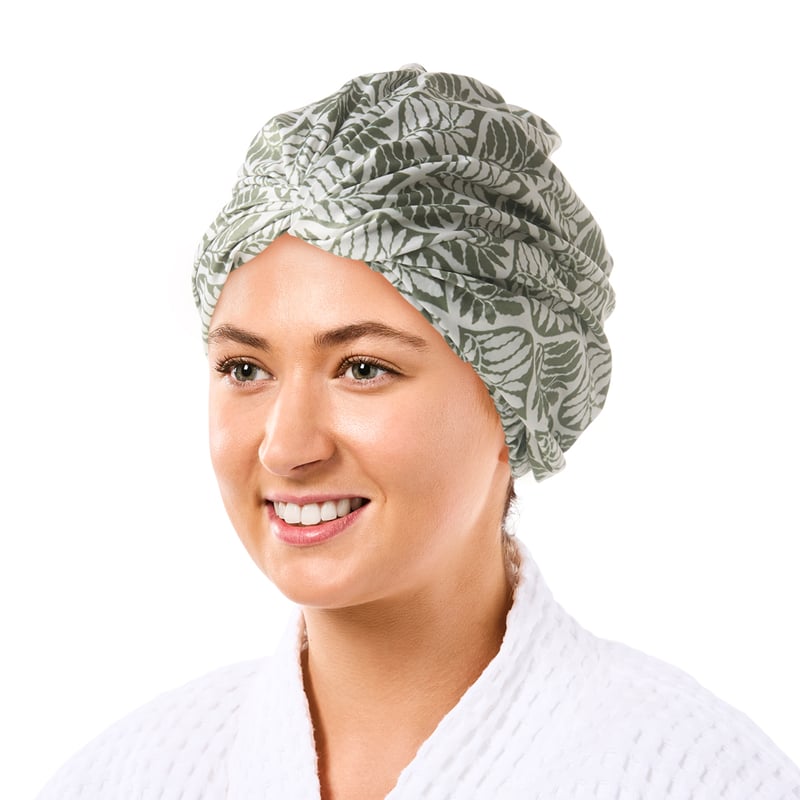 Leaf Geo Printed Shower Cap