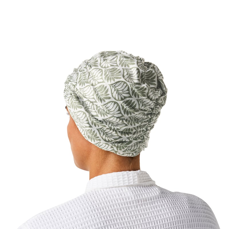 Leaf Geo Printed Shower Cap