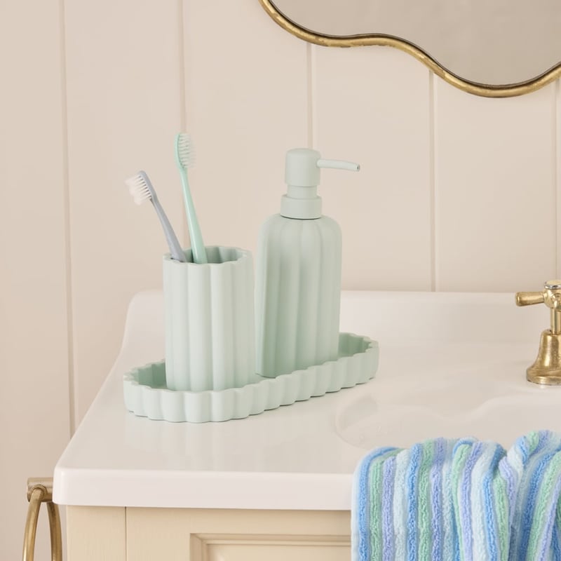 Delphine Aqua Bathroom Accessories
