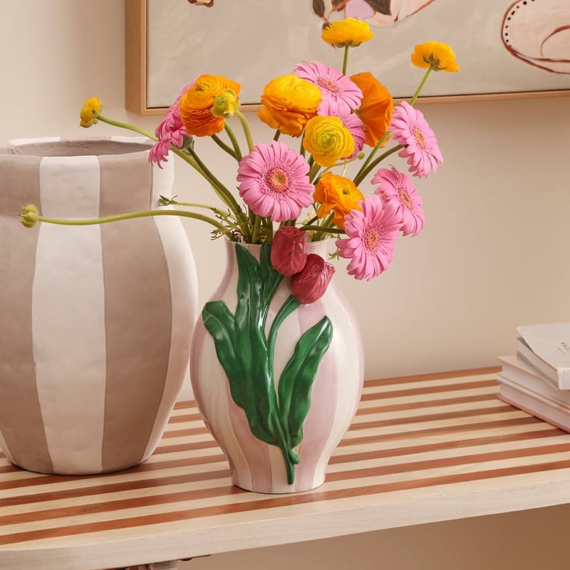 Vintage Lilac Tulip Vase