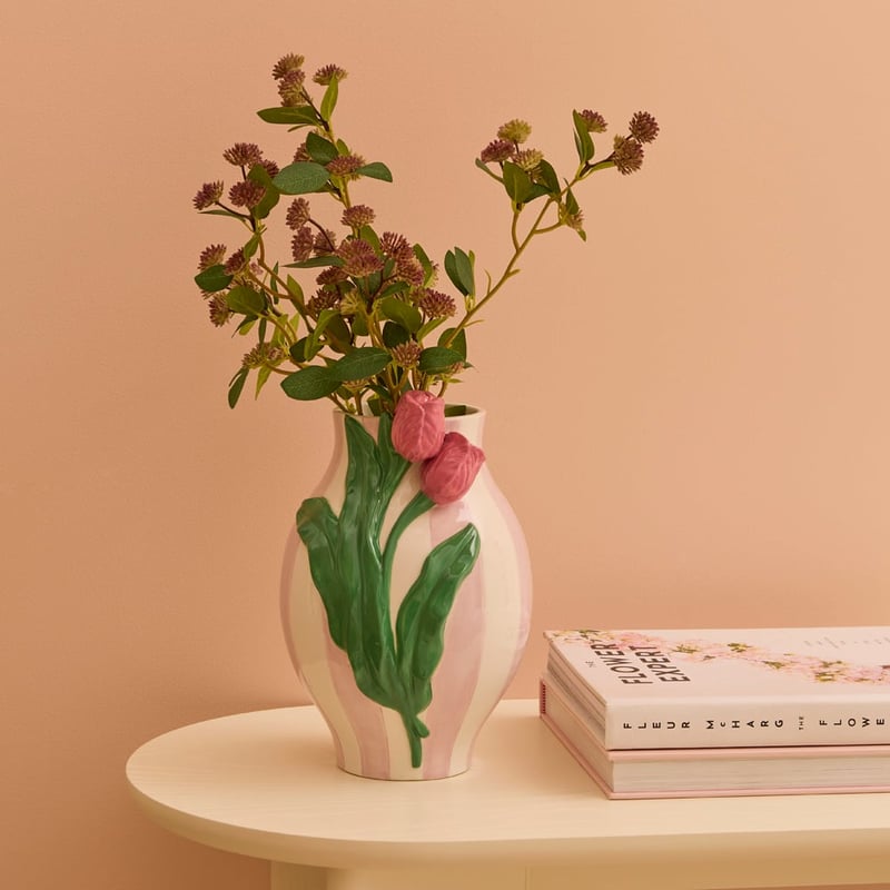 Vintage Lilac Tulip Vase