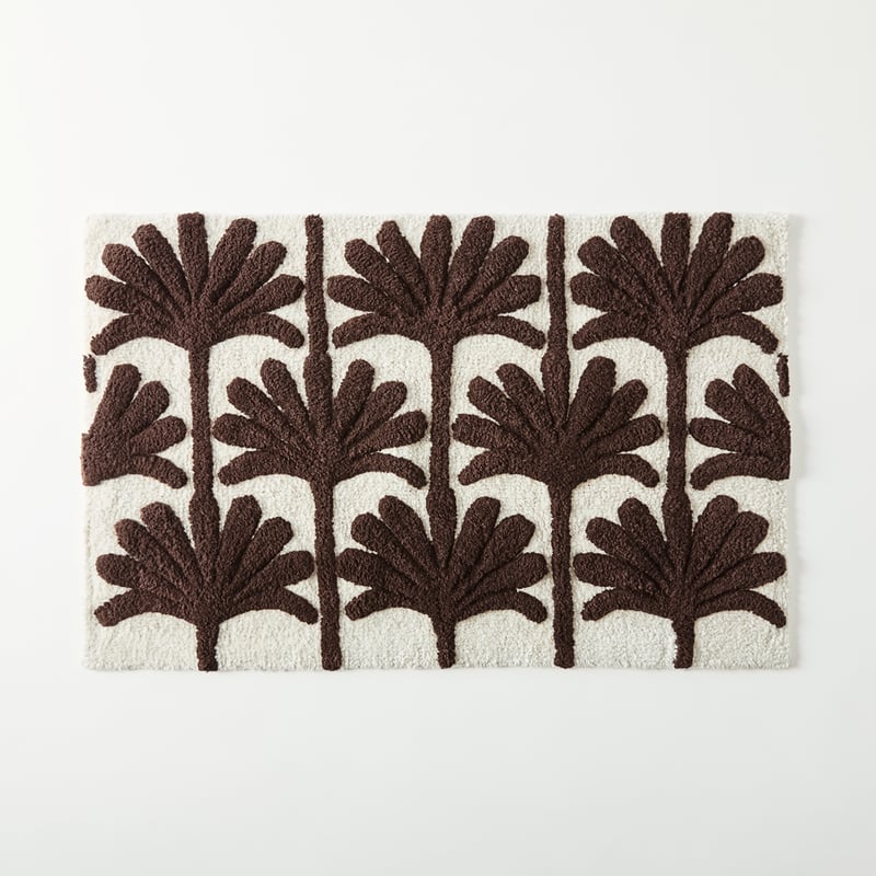 Nature's Resort Chocolate & Natural Bath Mat