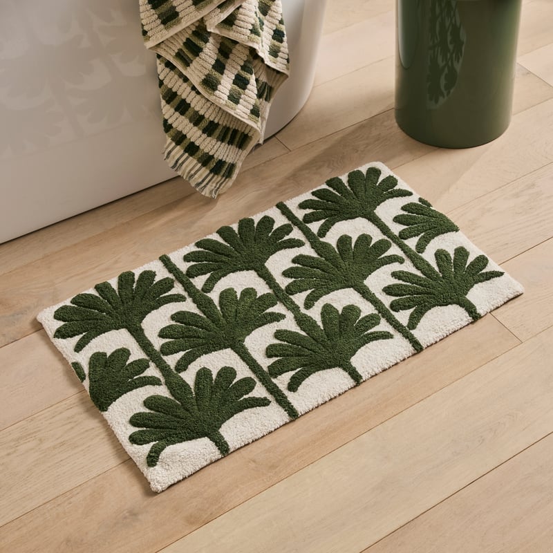 Nature's Resort Spinach & Natural Bath Mat