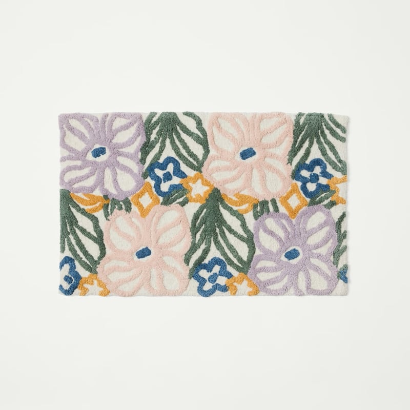 Fresh Flowers Natural Multi Bath Mat