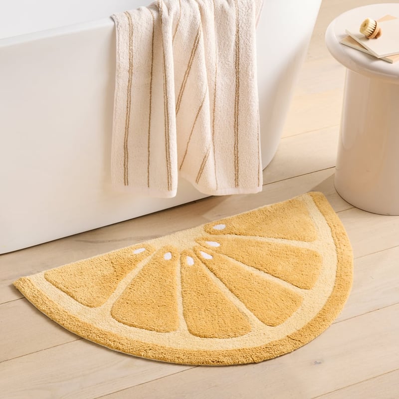 Citrus Lemon Bath Mat