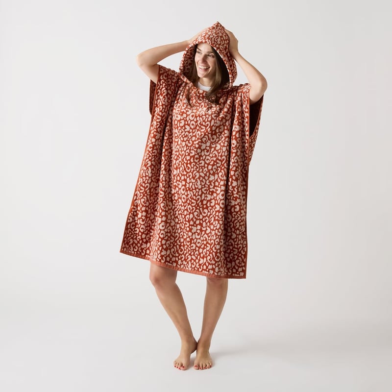Sorrento Leopard Hooded Beach Towel