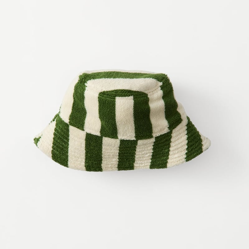 Whitehaven Green Terry Textured Bucket Hat