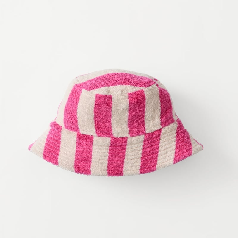 Whitehaven Pink Terry Textured Bucket Hat