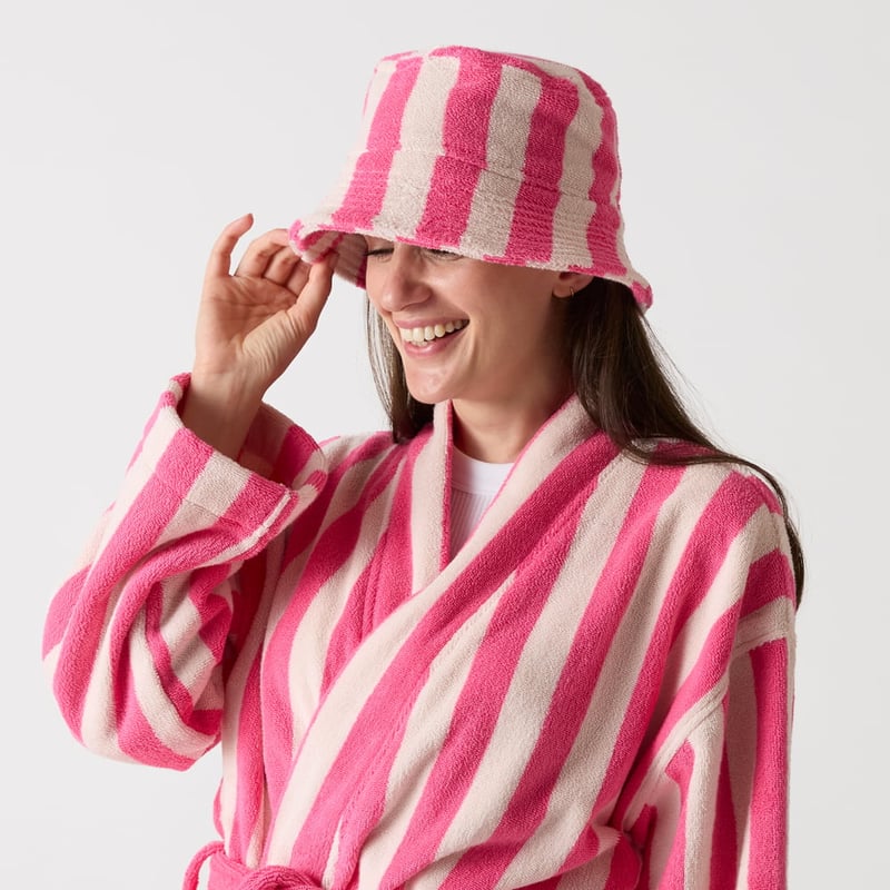 Whitehaven Pink Terry Textured Bucket Hat