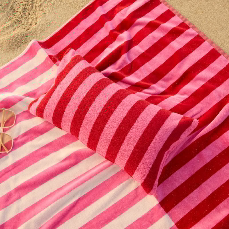 Whitehaven Pink Inflatable Beach Pillow
