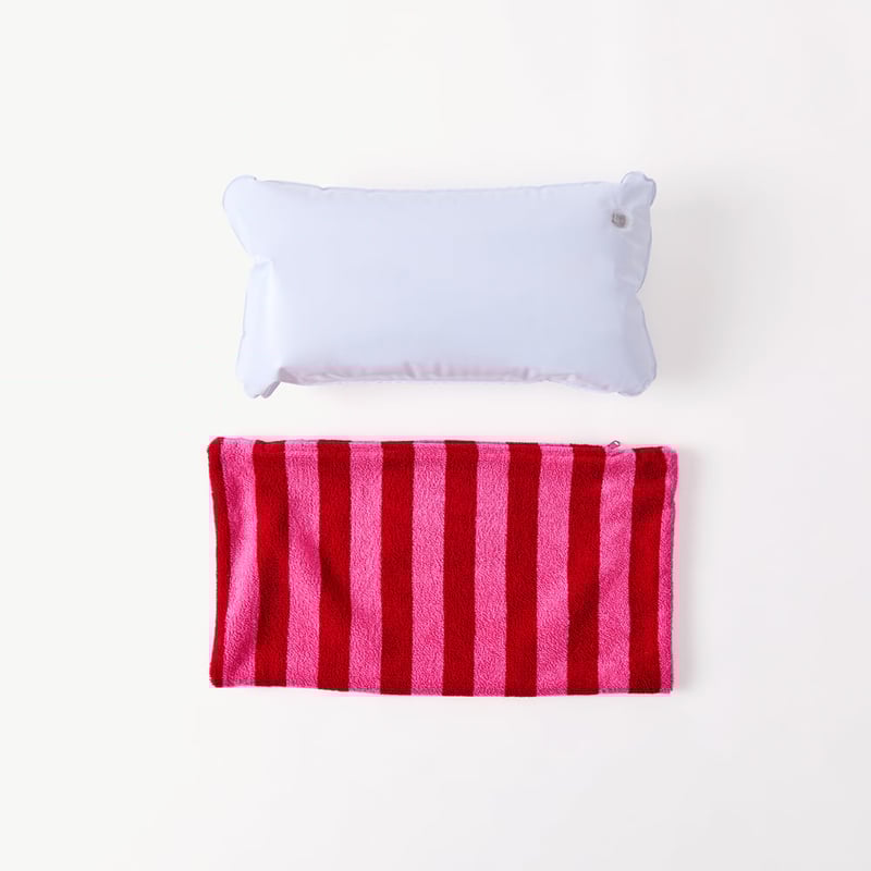 Whitehaven Pink Inflatable Beach Pillow