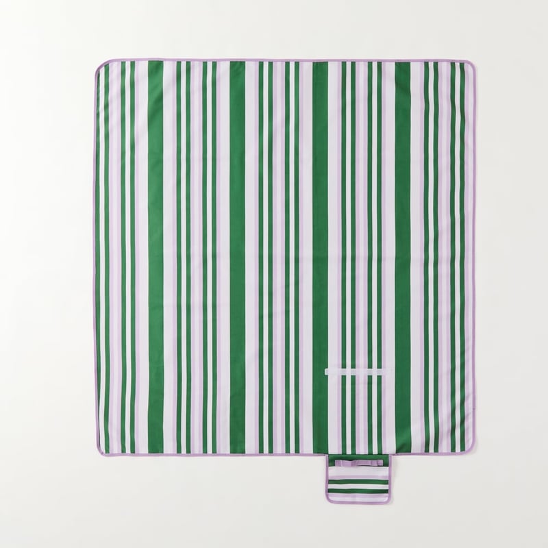 Kale & Orchid Stripe Picnic Rug