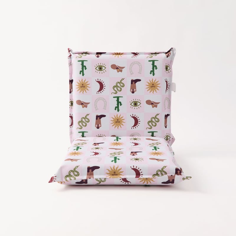 Coastal Cowgirl Padded Canvas Beach Chair