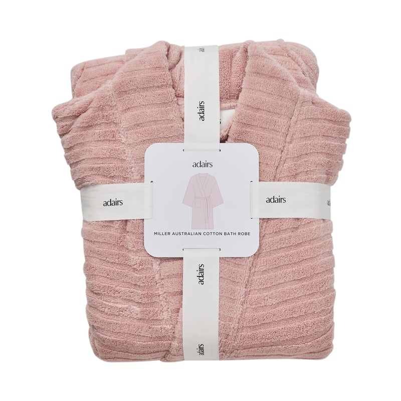 Miller Antique Pink Australian Cotton Bath Robe