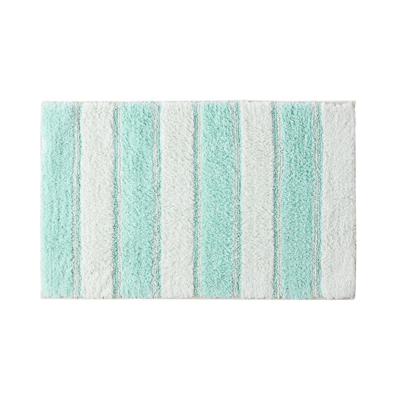 Bethany Stripe Aqua Bath Mat