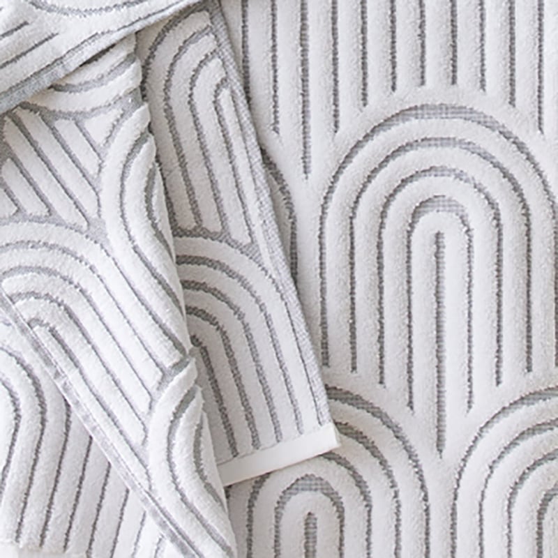 Archie White Marle Towel Range