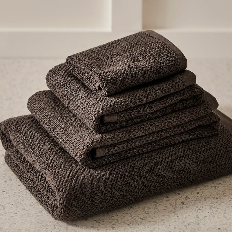 Comfort Collection Black Textured Towel Range