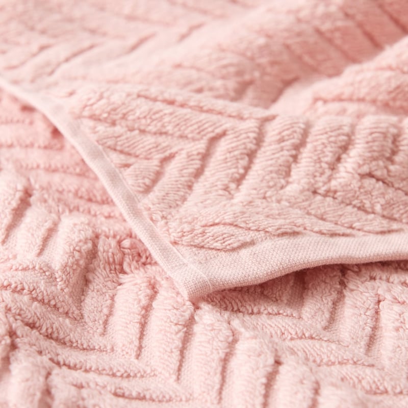 Mimosa Pearl Pink Textured Towel Range