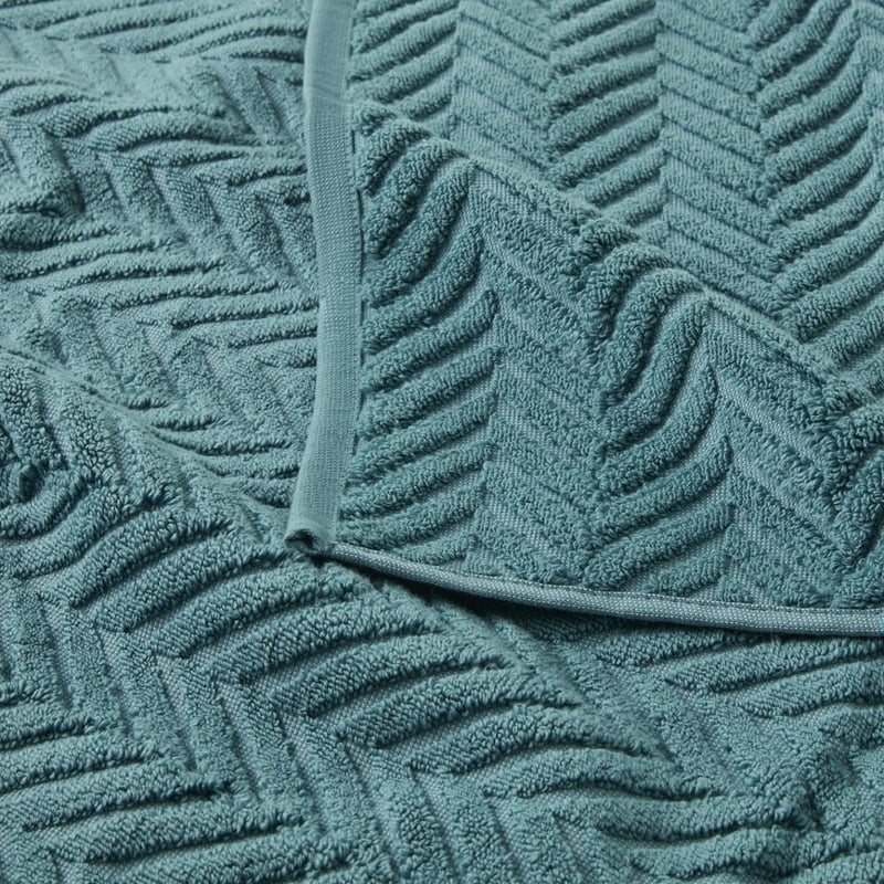 Mimosa Teal Marle Textured Towel Range