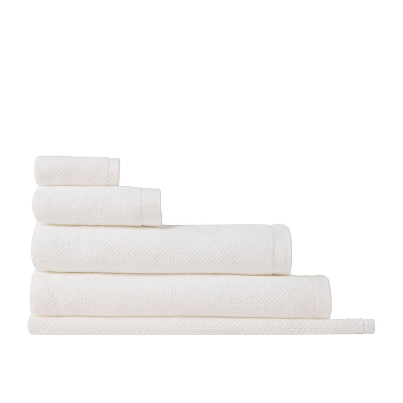Comfort Collection White Textured Towel Range