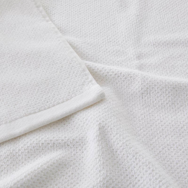Comfort Collection White Textured Towel Range