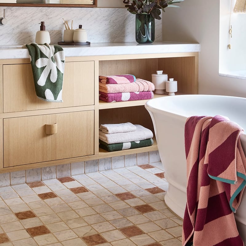 Livia Wine & Beach Reversible Floral Towel Range