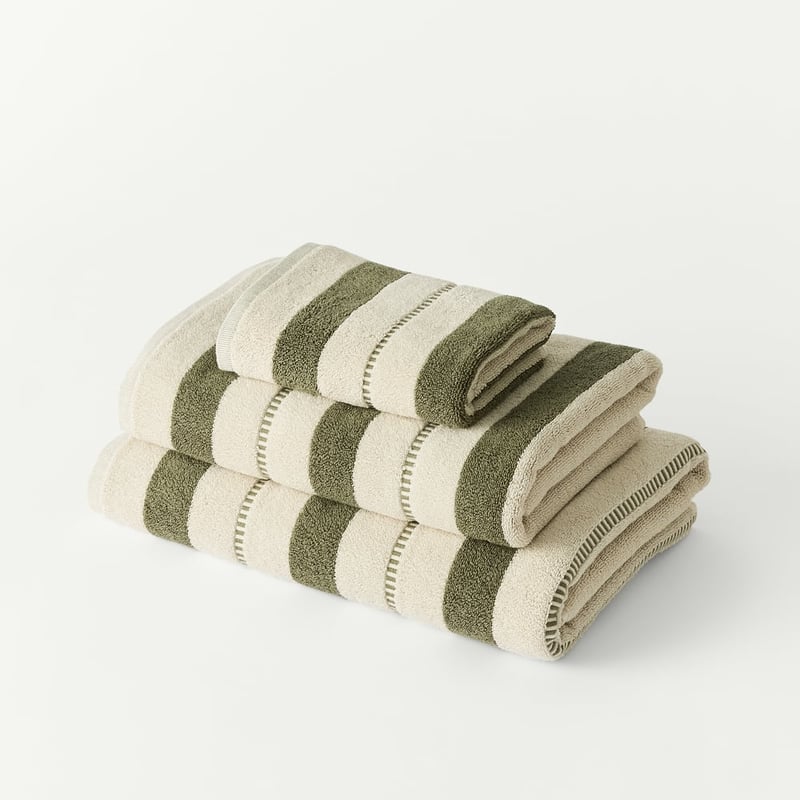 Murphy Moss Stripe Towel Range