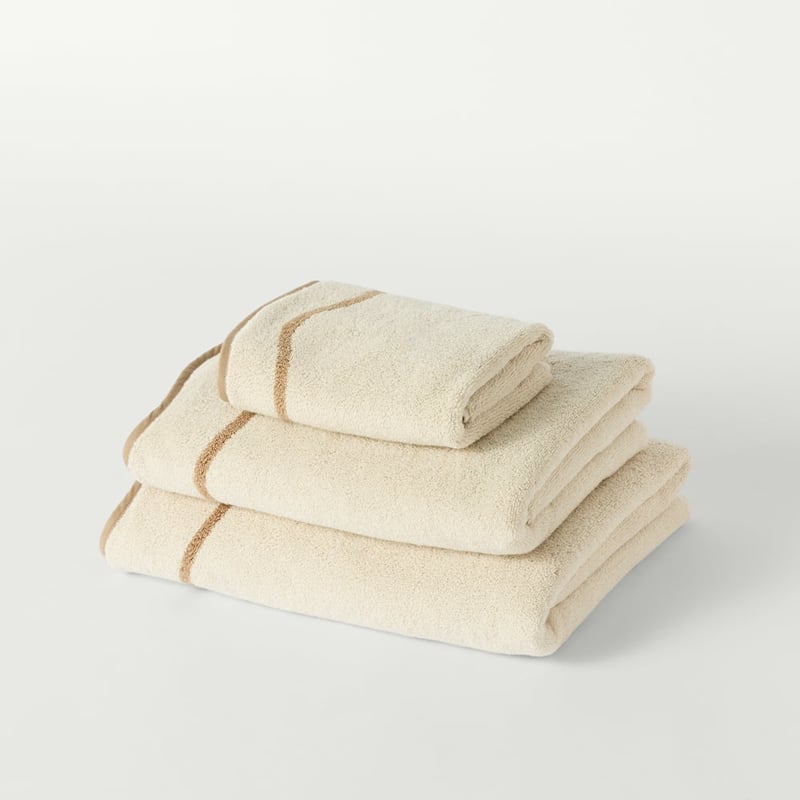 Bella Scallop Natural & Almond Towel Range