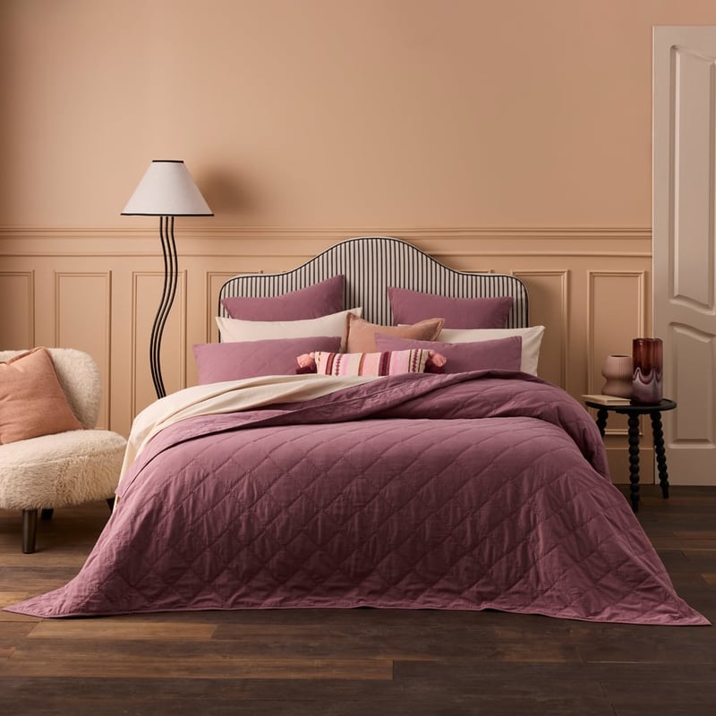 Stonewashed Cotton Mulberry Quilted Pillowcases