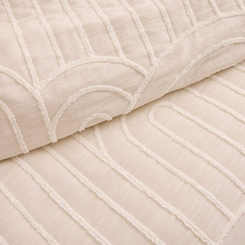 Archie Tufted Macadamia Quilted Coverlet Separates