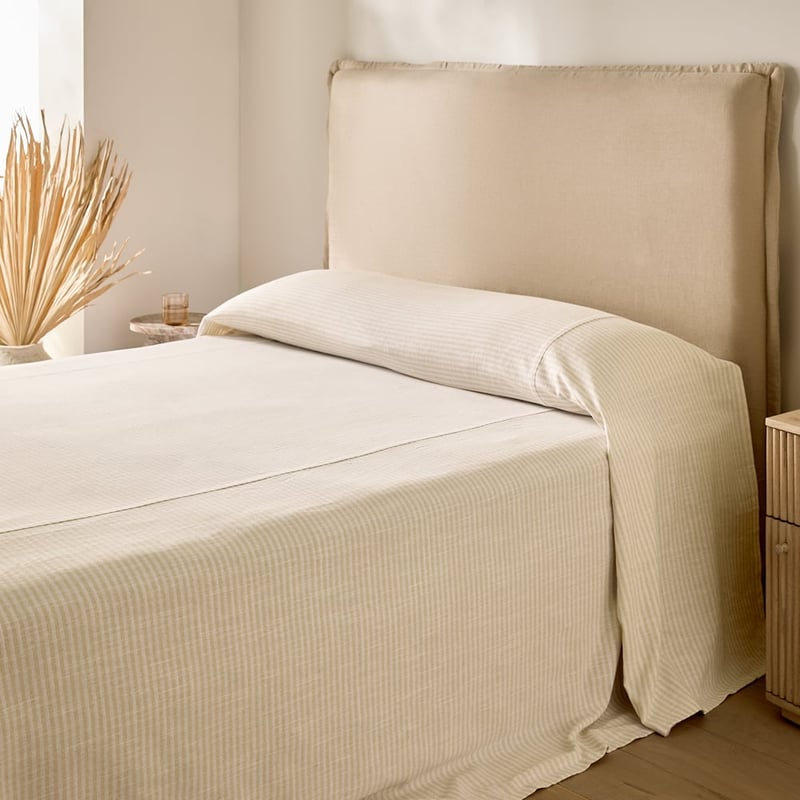 Noa Natural & White Stripe Pillowcases