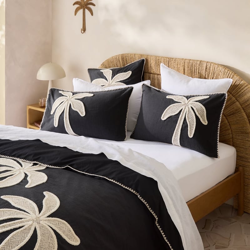 Tahiti Black Tufted Quilt Cover Separates