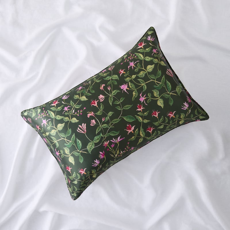 Greta Floral Pure Silk Printed Pillowcase