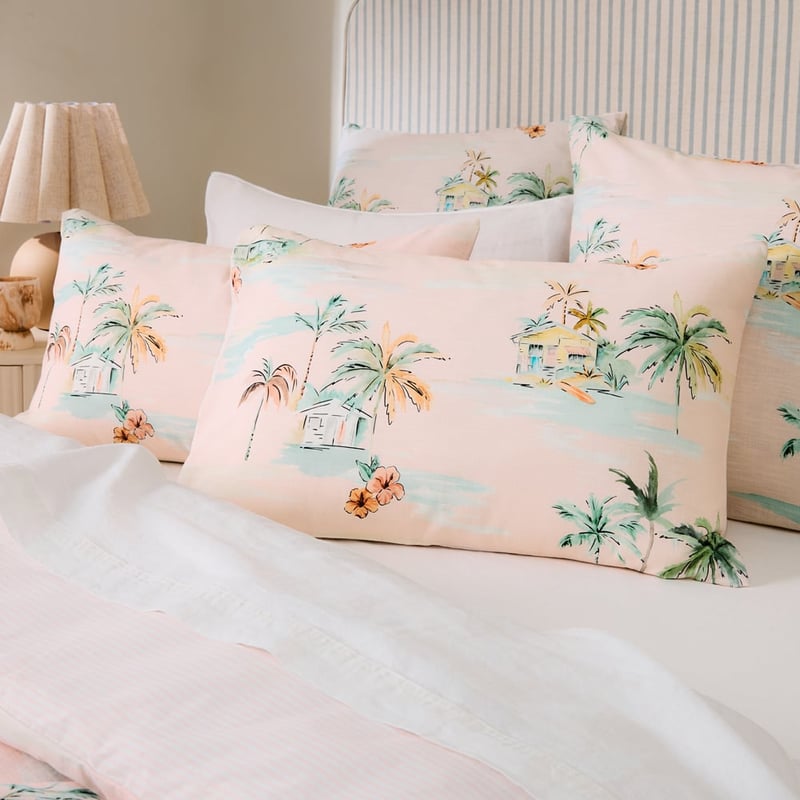 Malia Pink Quilt Cover Set + Separates