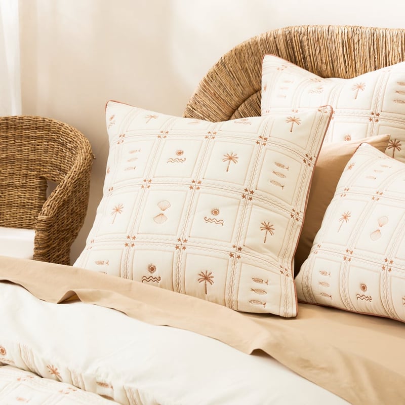 Solana Quilted Bedlinen Natural