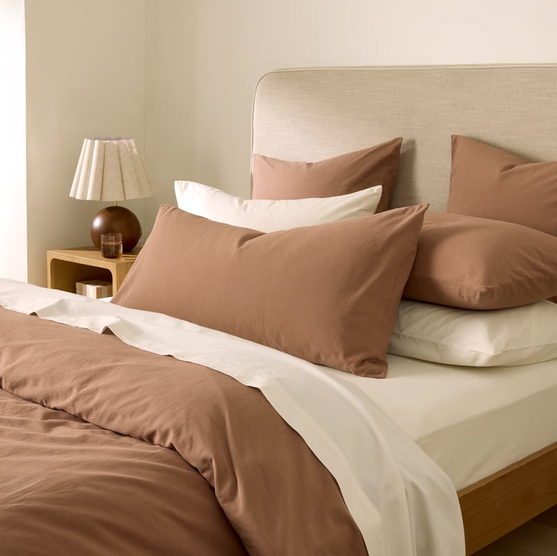 Stonewashed Cotton Fudge Pillowcases