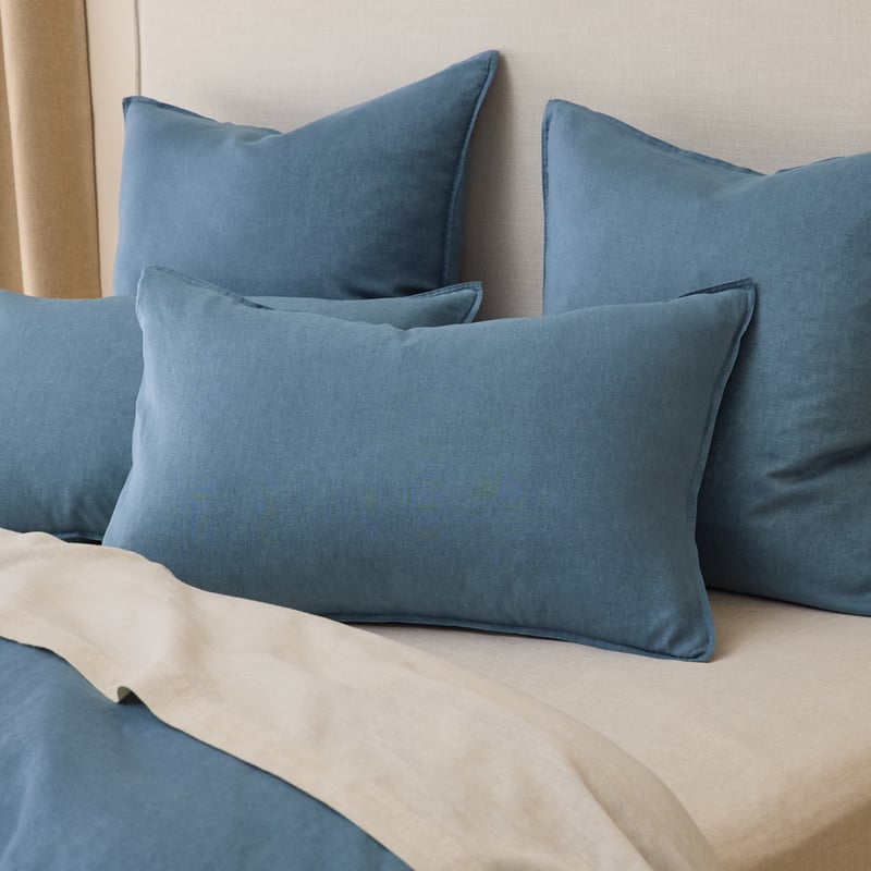 Vintage Washed Linen Denim Quilt Cover Separates