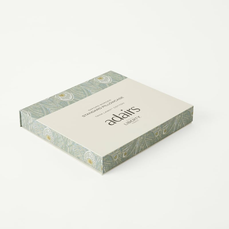 Liberty Tana Lawn™ Queen Hera Green Oxford Pillowcase