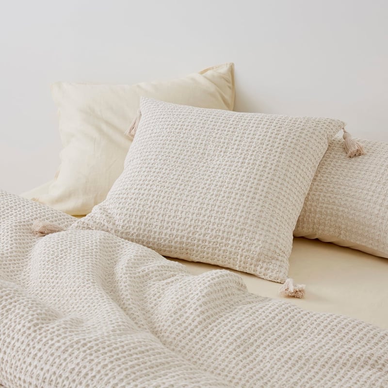 Ren Waffle Oatmeal Quilt Cover Separates