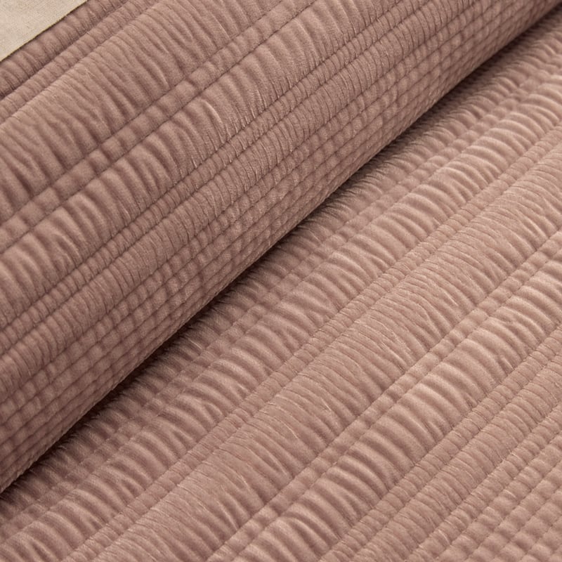 Brooks Misty Rose Velvet Quilted Quilt Cover Separates