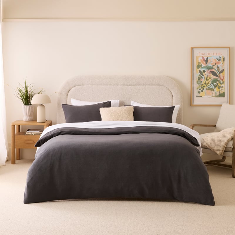 Cloud Charcoal Quilt Cover Set